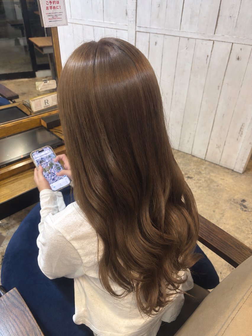 ロング カラー ブラウンカラー モカブラウン ruup Rell スズカのヘアスタイル