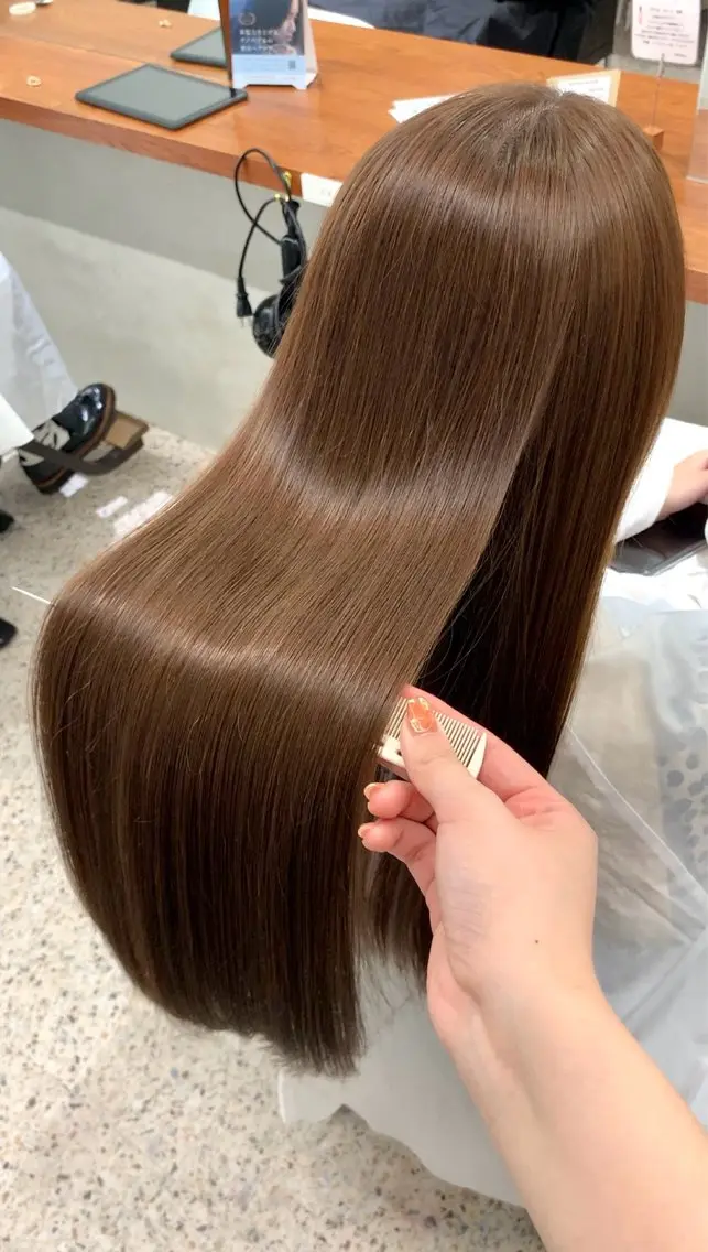 ロング カラー ヘアカラー なな / 堀江 / ラベンダーカラーのヘアスタイル