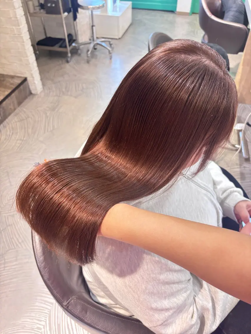 セミロング ヘアカラー トリートメント ヘッドスパ 透明感ｶﾗｰ🫧 Rico💗空き🈶のヘアスタイル