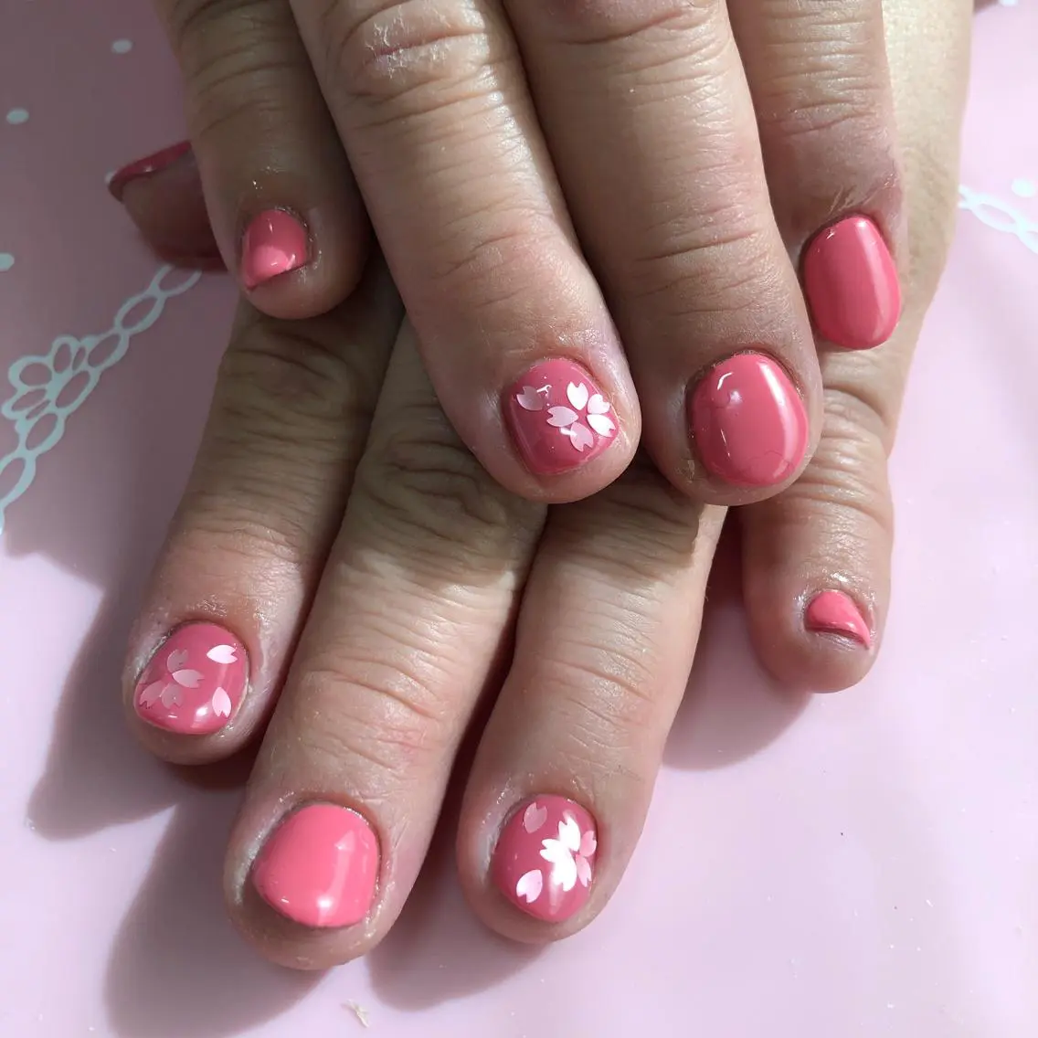 ショート ネイル ハンドネイル 《LB》ラブリエ Nail&eyeのマツエク・マツパデザイン