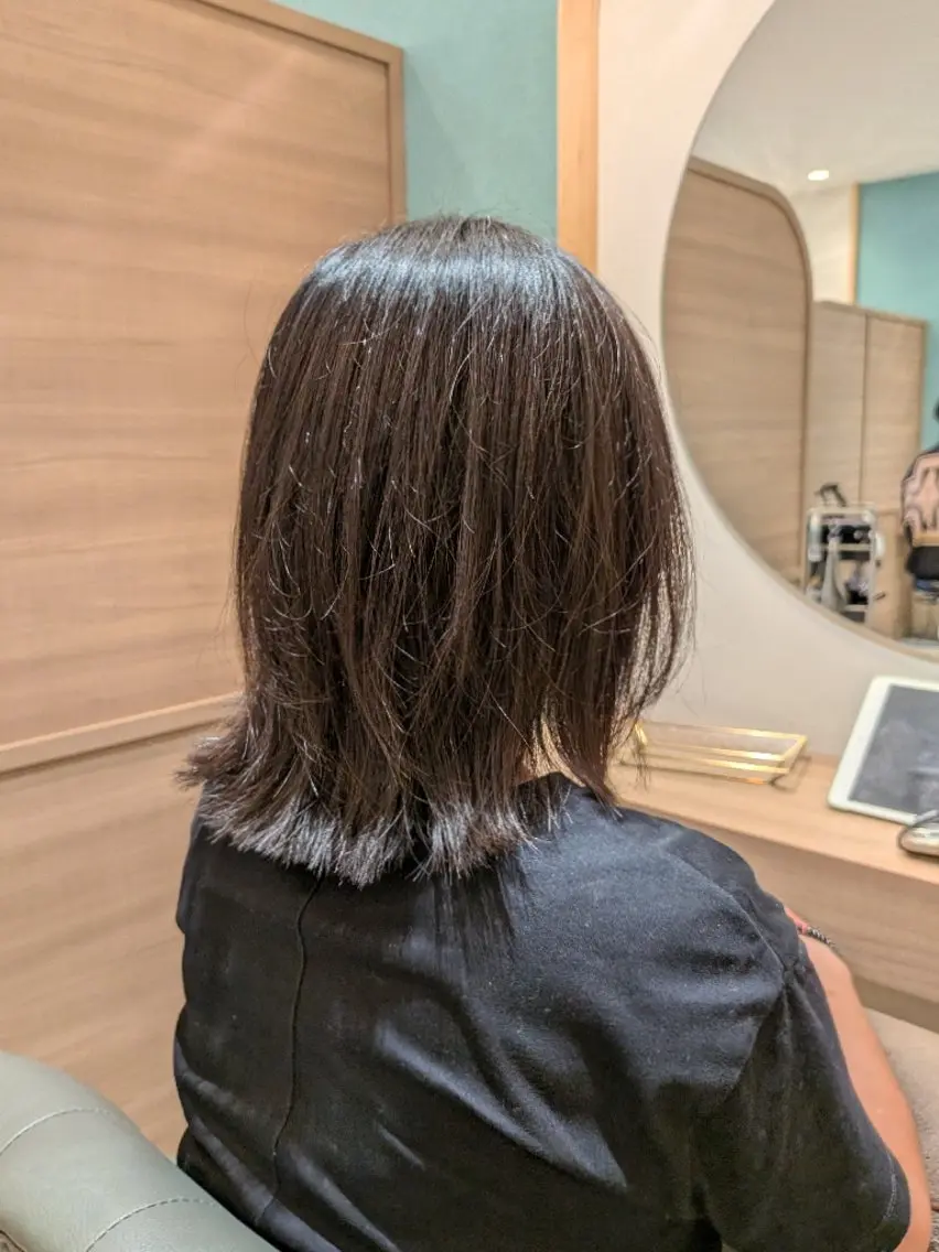 ミディアム ボブレイヤー ボブ レイヤーカット カット トリートメント モデル募集中🌴🌞 Rinka🌞🌴のヘアスタイル