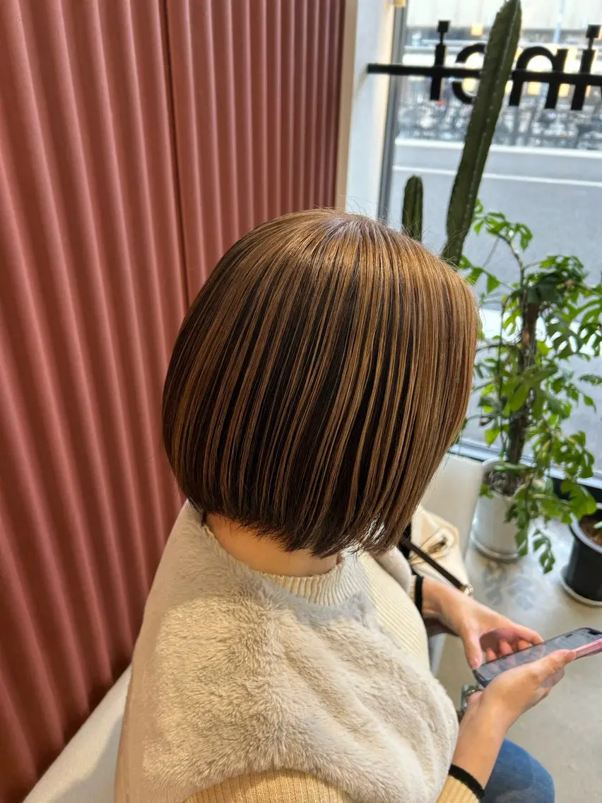 ミディアム ヘアカラー 🖤Cinci / マイ🩶のヘアスタイル