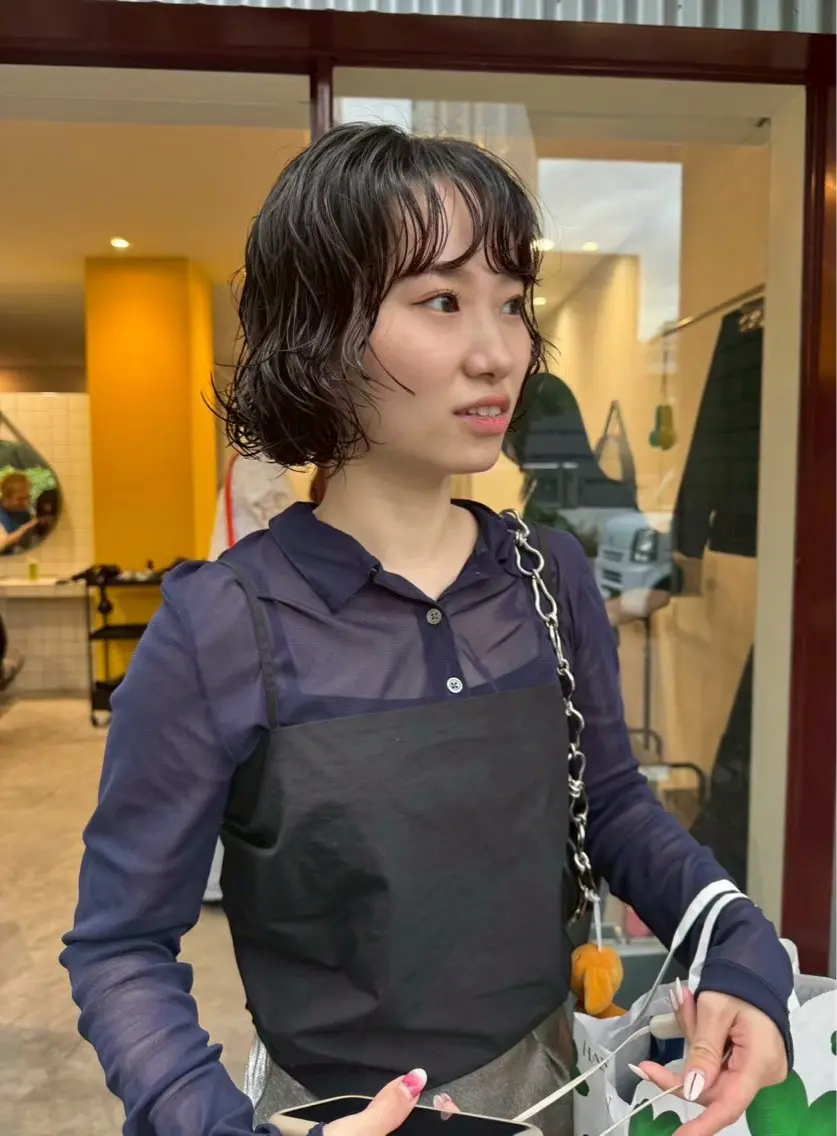 パーマ カット パーマ 安食 友哉のヘアスタイル