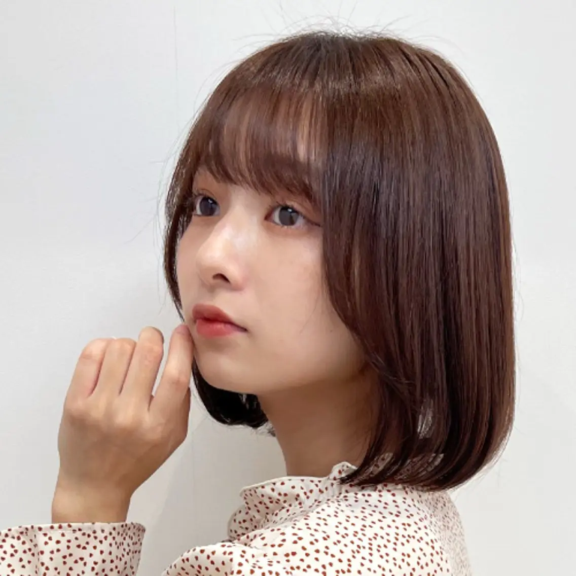 ショート カラー ボブ 顔周りカット レイヤーカット 小顔カット カット ヘアカラー メンズカット/ 江下翔瑛のヘアスタイル