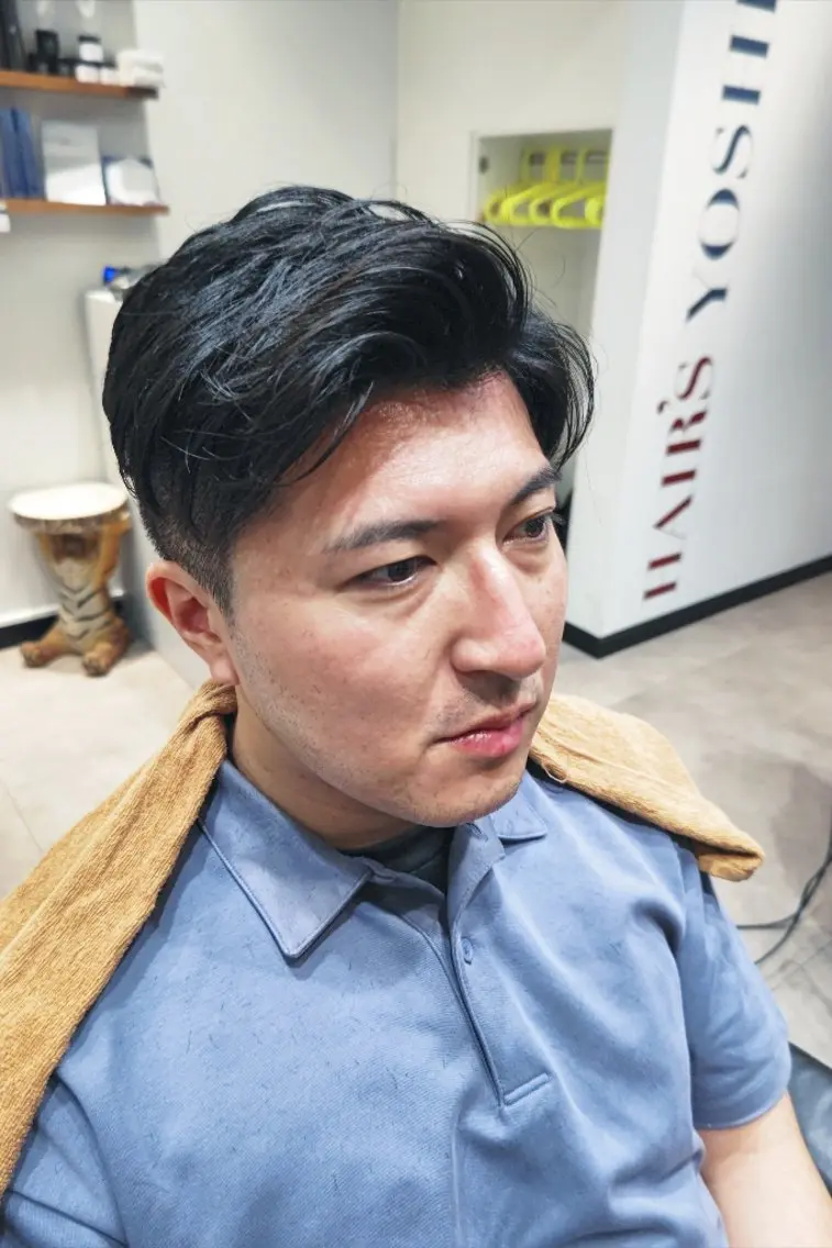 ショート メンズ ビジネス 七三 カット 🎶メンズカット🧴 大森✂️⸒⸒のヘアスタイル
