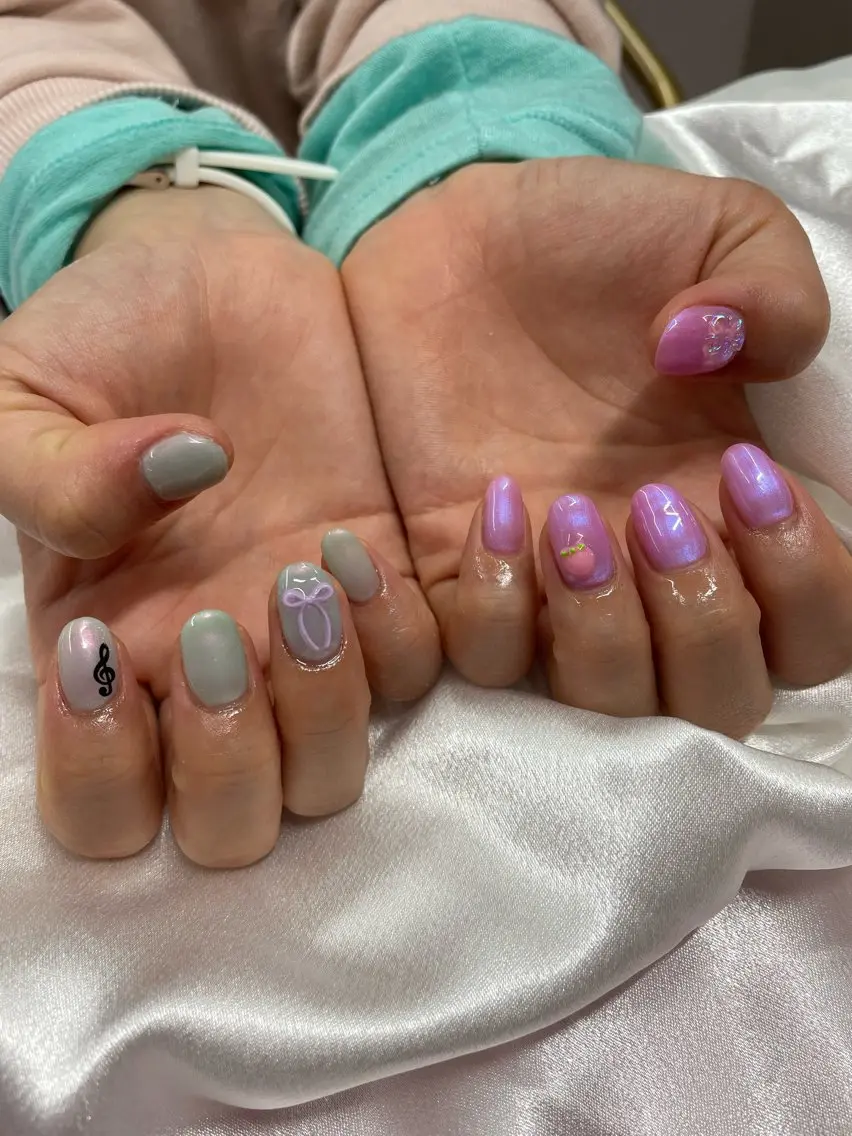ネイル ハンドネイル 🫧 Y♡veil🫧のネイルデザイン
