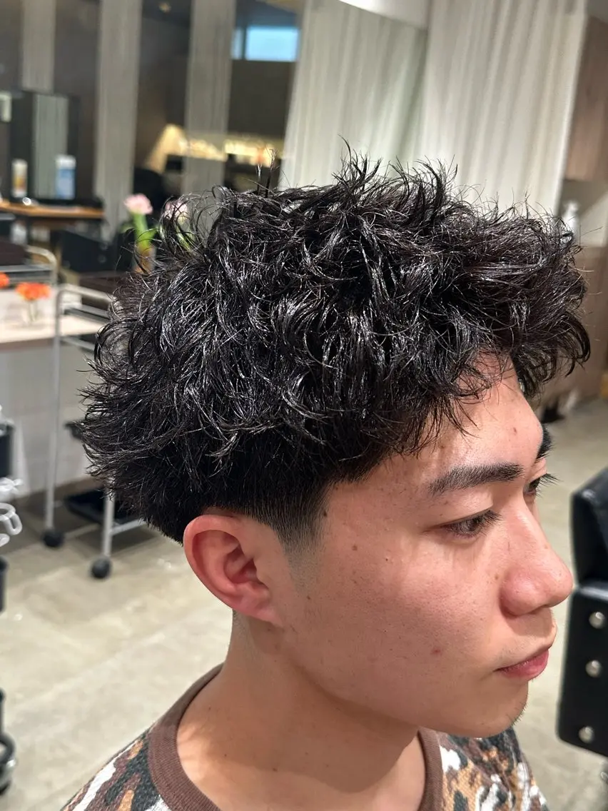 メンズ メンズパーマ カット パーマ 堀場 大生/ メンズ特化/野々市のヘアスタイル