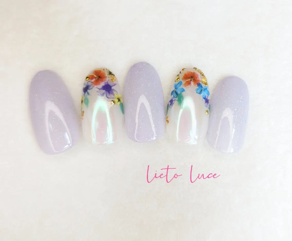 ネイル アートネイル 長さ出し フレンチネイル スカルプネイル ネイルチップ lieto luce Yukaのネイルデザイン