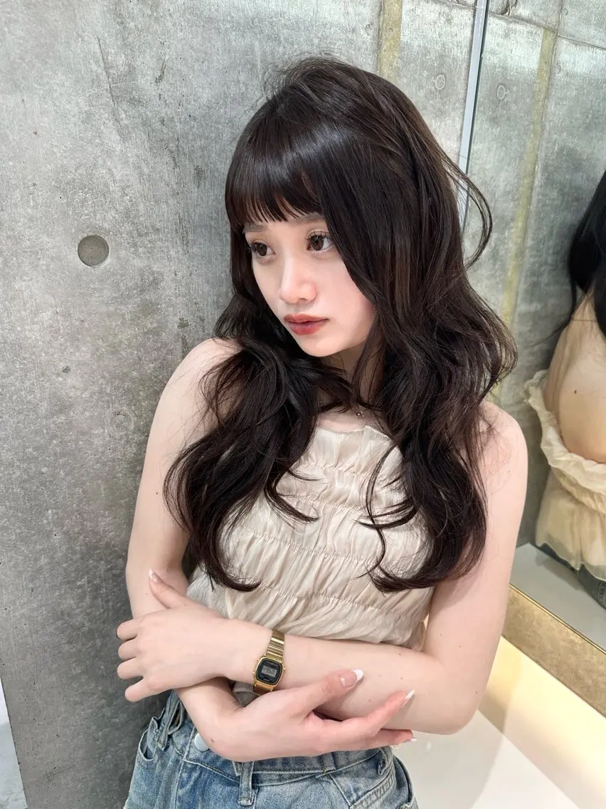 ロング カラー カット トリートメント 《髪質改善✖️オリー ブ🧸》小嶋拓也のヘアスタイル