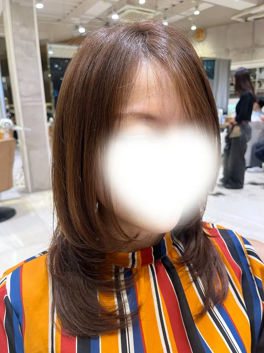ミディアム ボブ／レイヤーモデル 募集中🫧ゆい🌼のヘアスタイル