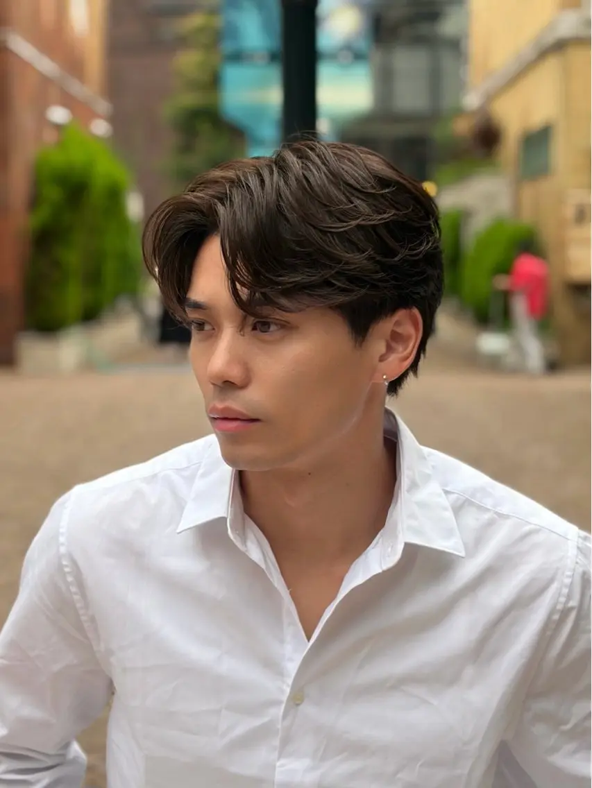 ショート パーマ メンズ メンズパーマ カット パーマ フェード/ショート メンズ特化/怜哉のヘアスタイル