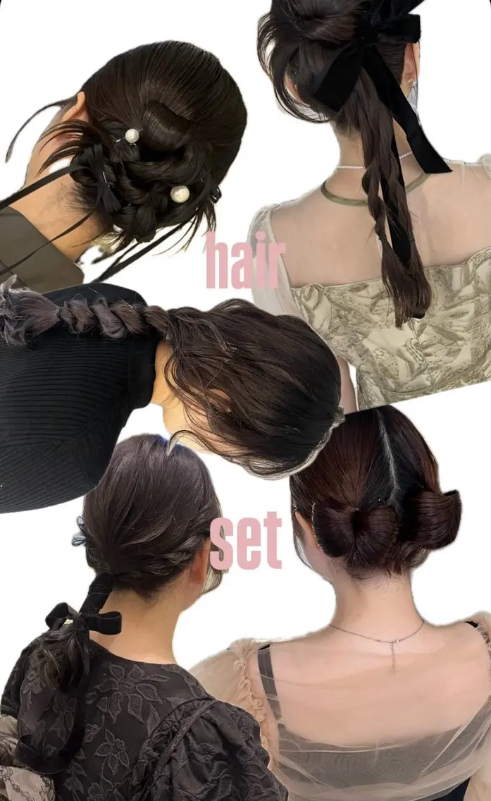hair set 🎀大切な1日をもっと可愛くするヘアアレンジ🎀の写真