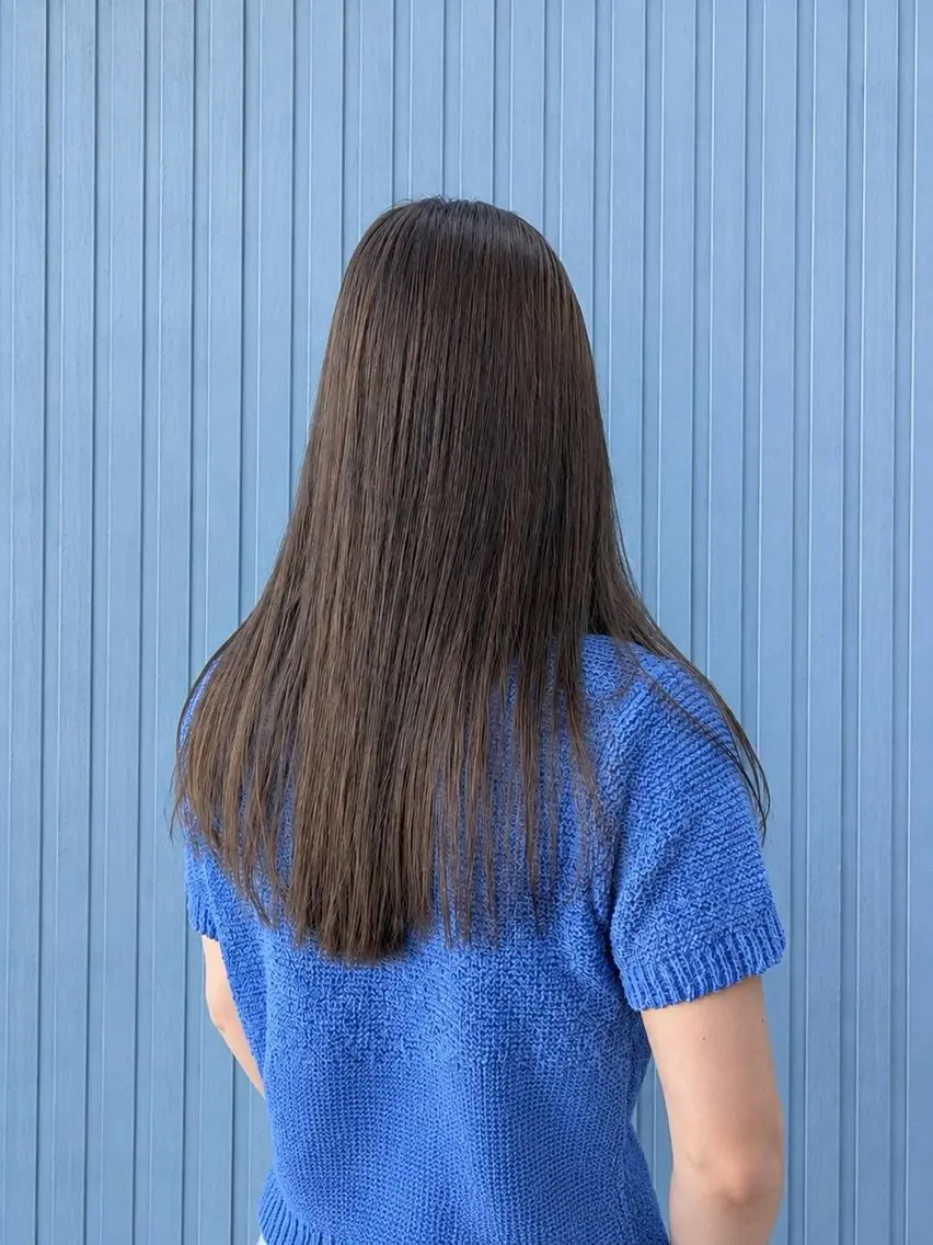 ロング カラー カット ヘアカラー 《髪質改善 UN BLEACH》のヘアスタイル
