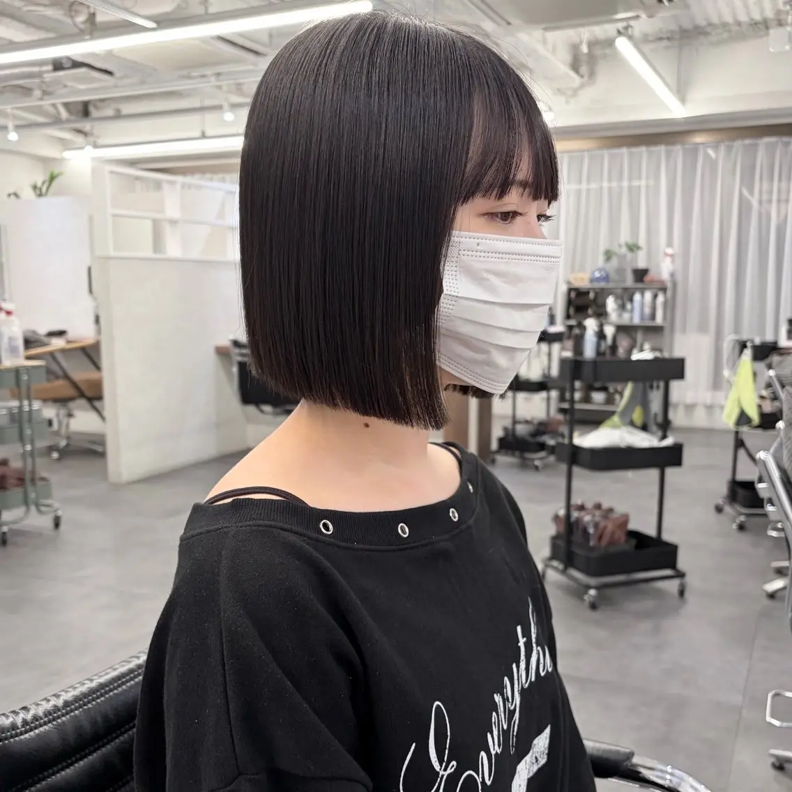 ショート 切りっぱなしボブ ボブ yui 透明感カラー /カットモデル募集中のヘアスタイル