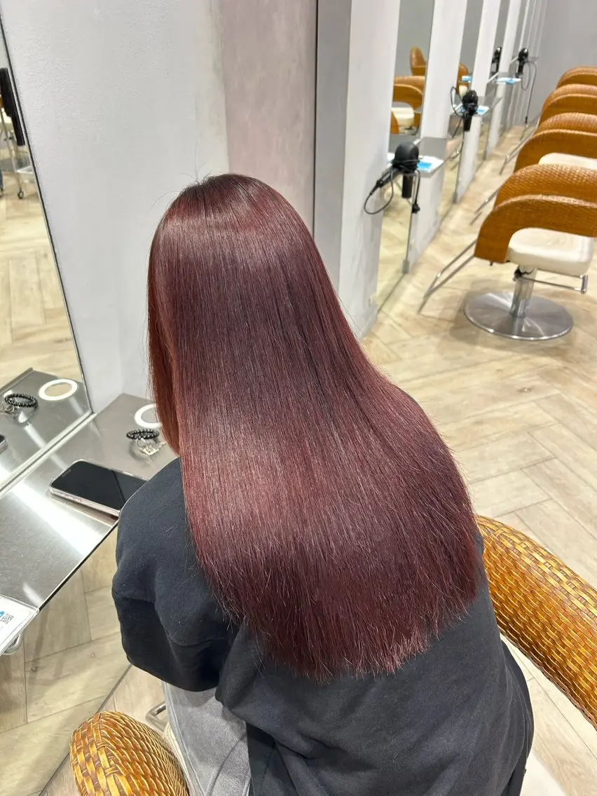 ロング カラー ヘアカラー トリートメント 柴田 千春のヘアスタイル