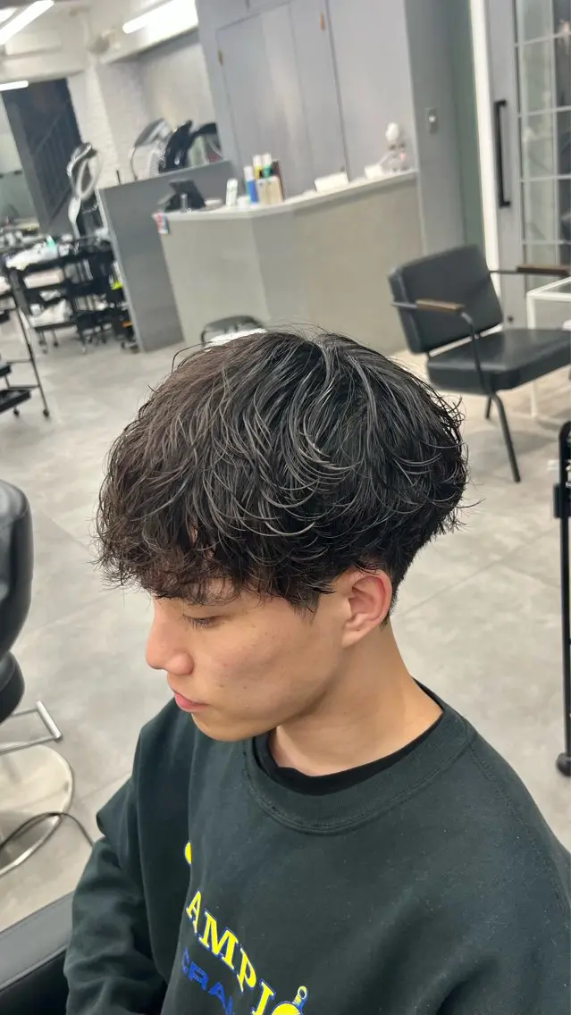 パーマ メンズ メンズパーマ カット パーマ 【OVARL】メンズ パーマ/さかしょーのヘアスタイル