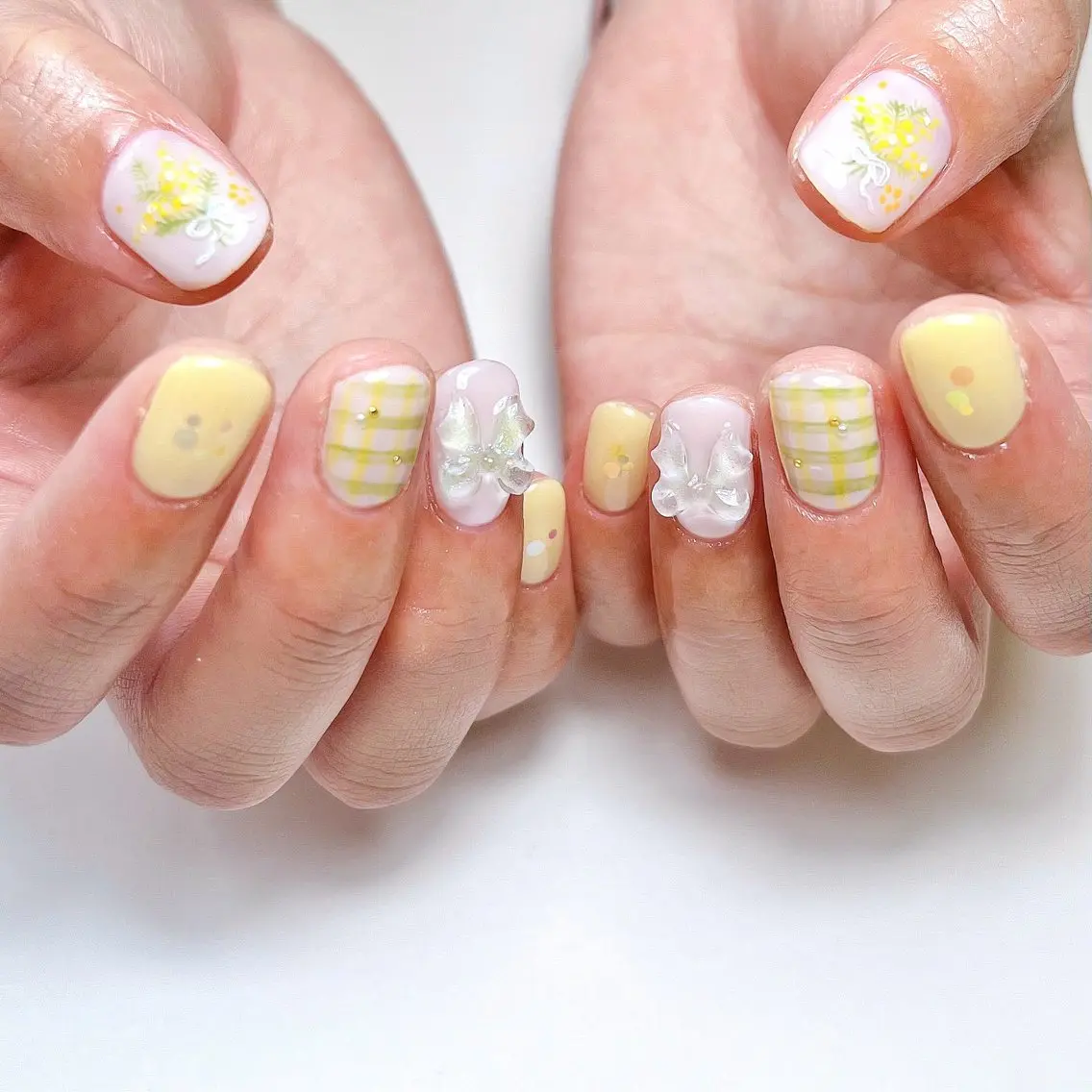 ネイル ハンドネイル いちごパフェ ゆいのネイルデザイン