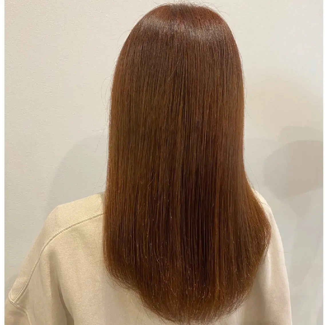 セミロング カラー ベージュカラー オレンジ オレンジベージュ シールエクステ🎀 ホシノ🕒ユウカのヘアスタイル