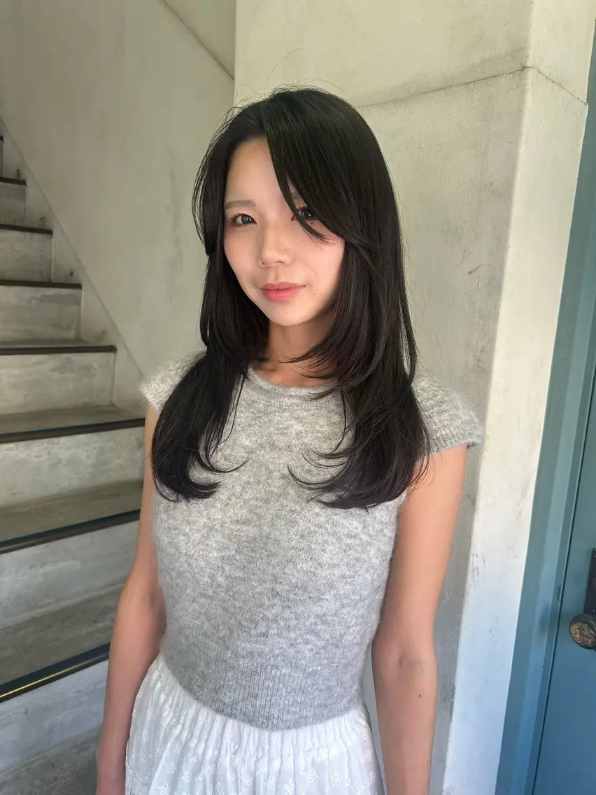 セミロング 原 瑞希のヘアスタイル
