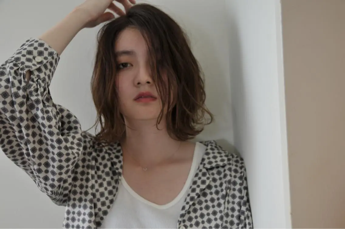 ショート カラー パーマ 似合わせカット カット ヘアカラー トリートメント Neolive caffのヘアスタイル