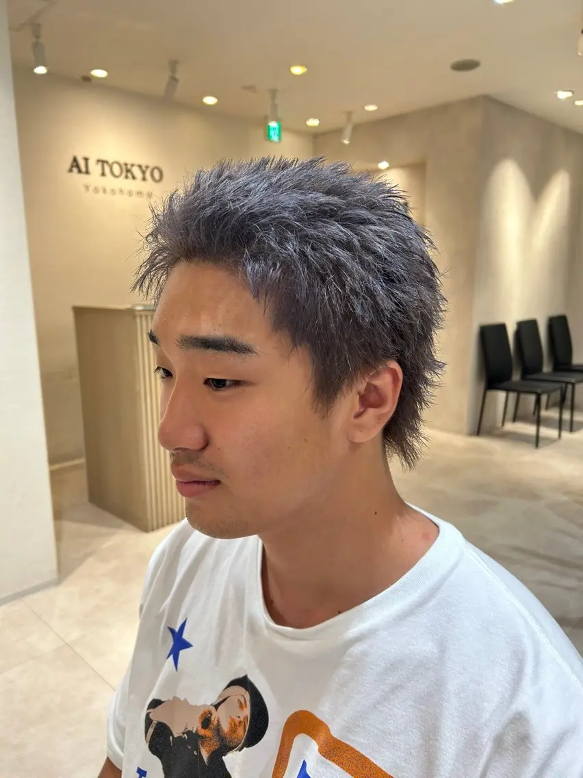 メンズカット+ダブルカラー+トリートメントの写真
