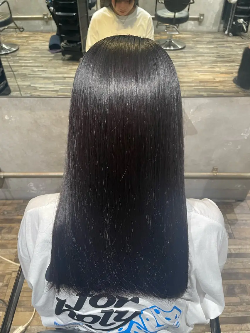 ロング トリートメント 酸熱トリートメント ヘアカラー 縮毛矯正 ✨️パーマ✨️ みづきのヘアスタイル