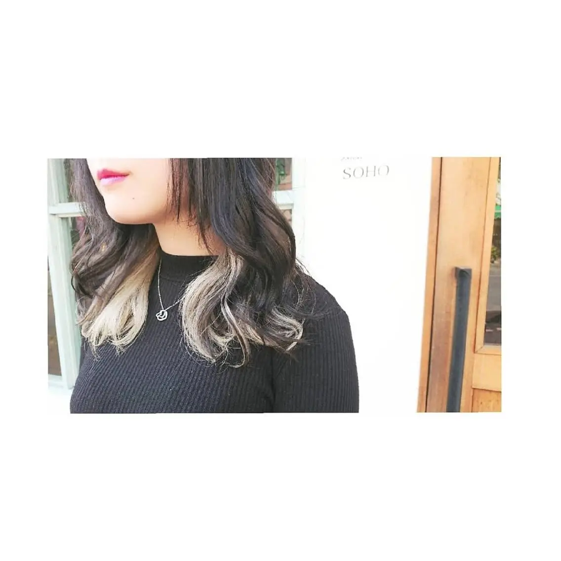 ミディアム カラー ヘアアレンジ インナーカラー ◎モチマル チアキ◎のヘアスタイル