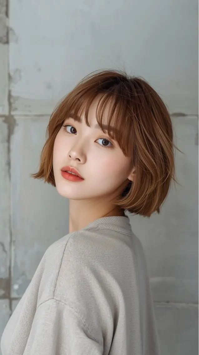 ショート ボブ 韓国風ヘア カット 拓麿✂︎/ショート 専門×透明感カラーのヘアスタイル
