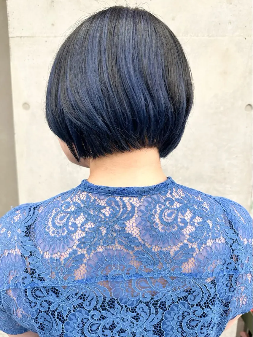 ショート カラー ボブ/ゆるふわ ボブパーマ/とういのヘアスタイル