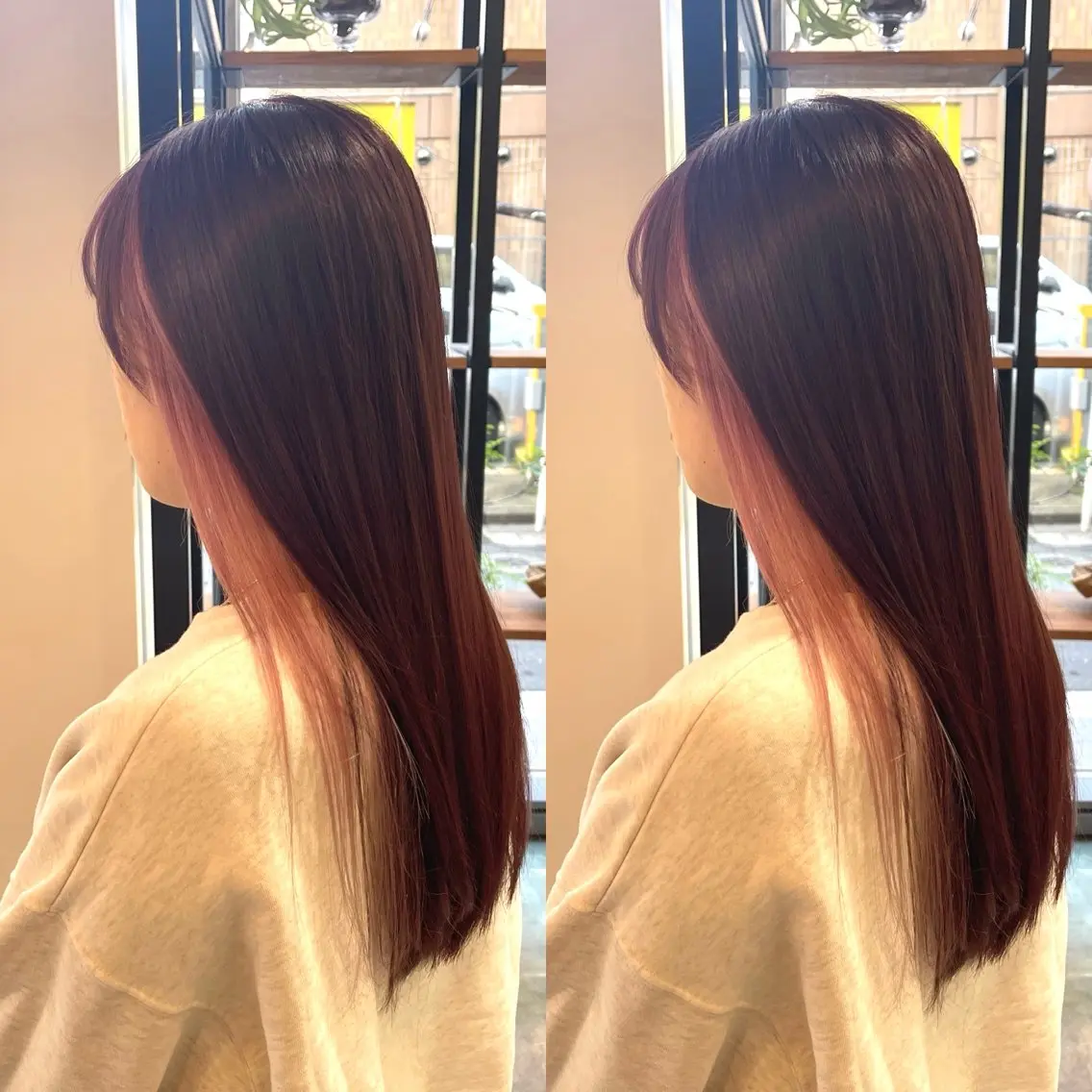 セミロング カラー ヘアカラー トリートメント オージュアソムリエ DAIKI⭐️のヘアスタイル