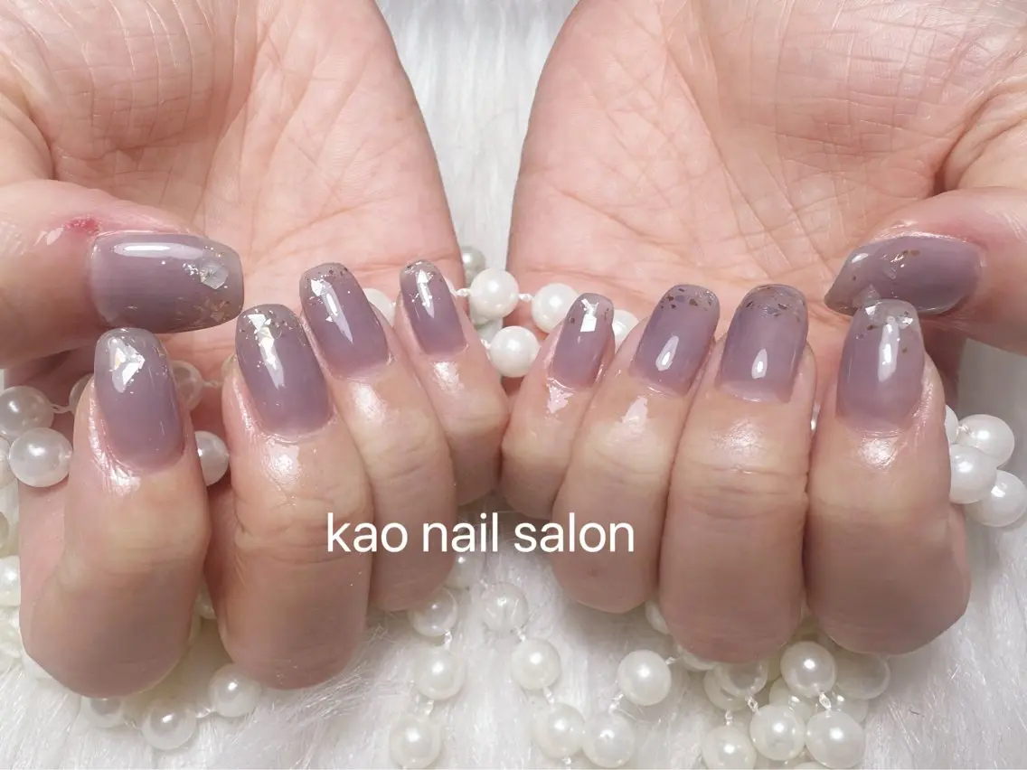 ネイル kao nail マグネット/長さだしのネイルデザイン