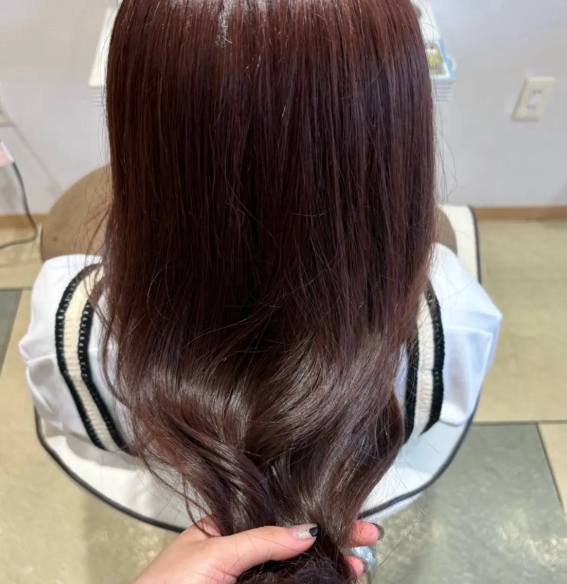 セミロング カラー 髪質改善 トリートメント 透明感カラー/ レイヤー/ユウユのヘアスタイル