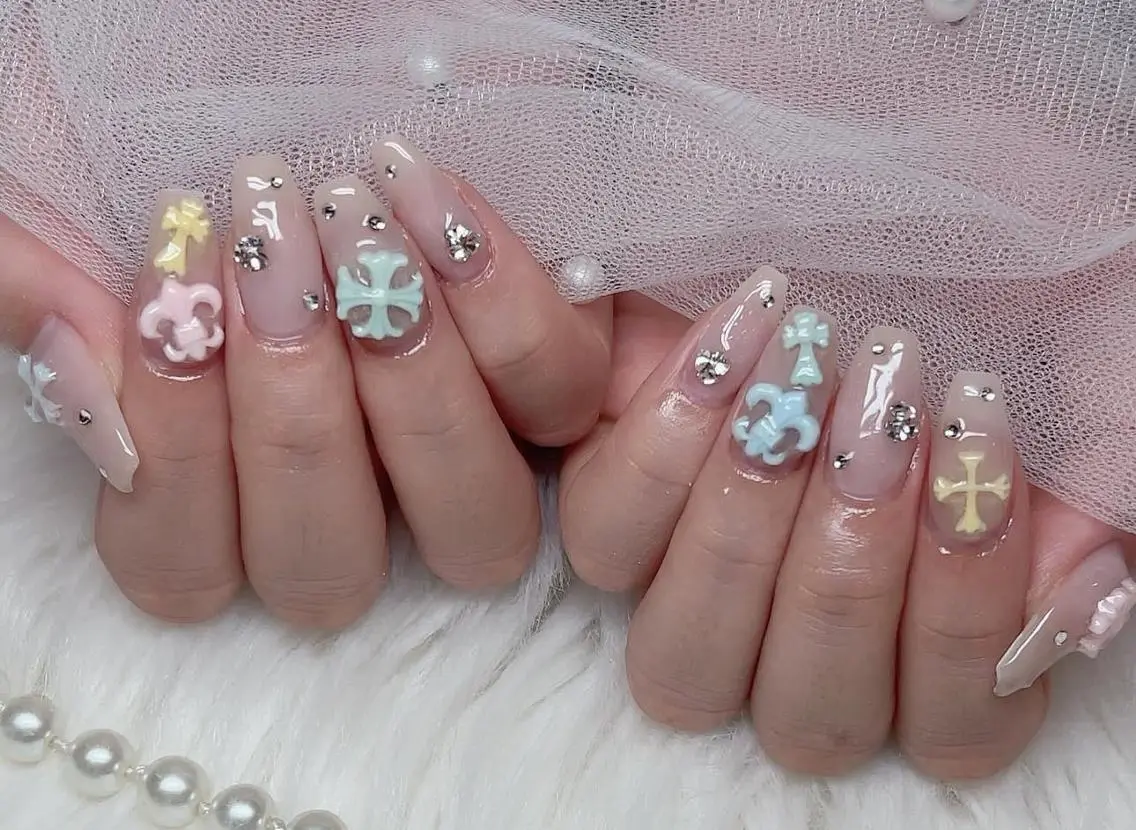 ネイル フレンチネイル ジェルネイル ハロウィン 韓国ネイル マグネットネイル ハンドネイル H.baby Nail Salonのネイルデザイン