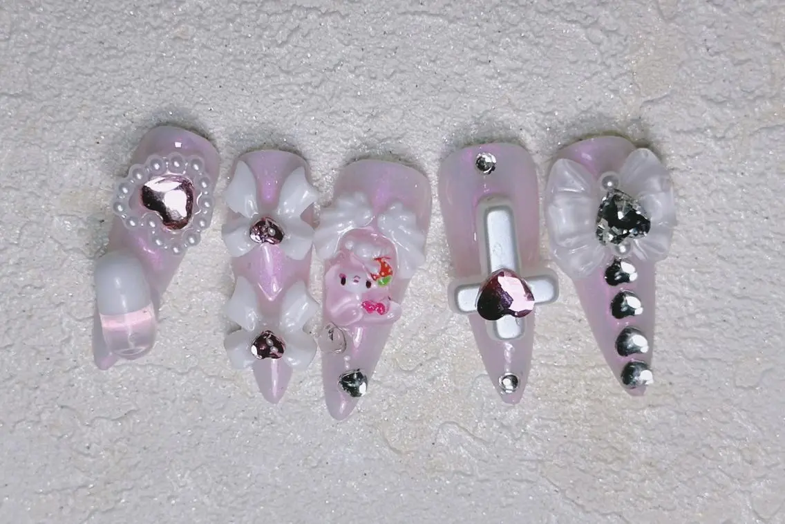 ネイル ロングネイル スカルプネイル ネイルチップ ワンホンネイル MSSugar Nailのネイルデザイン