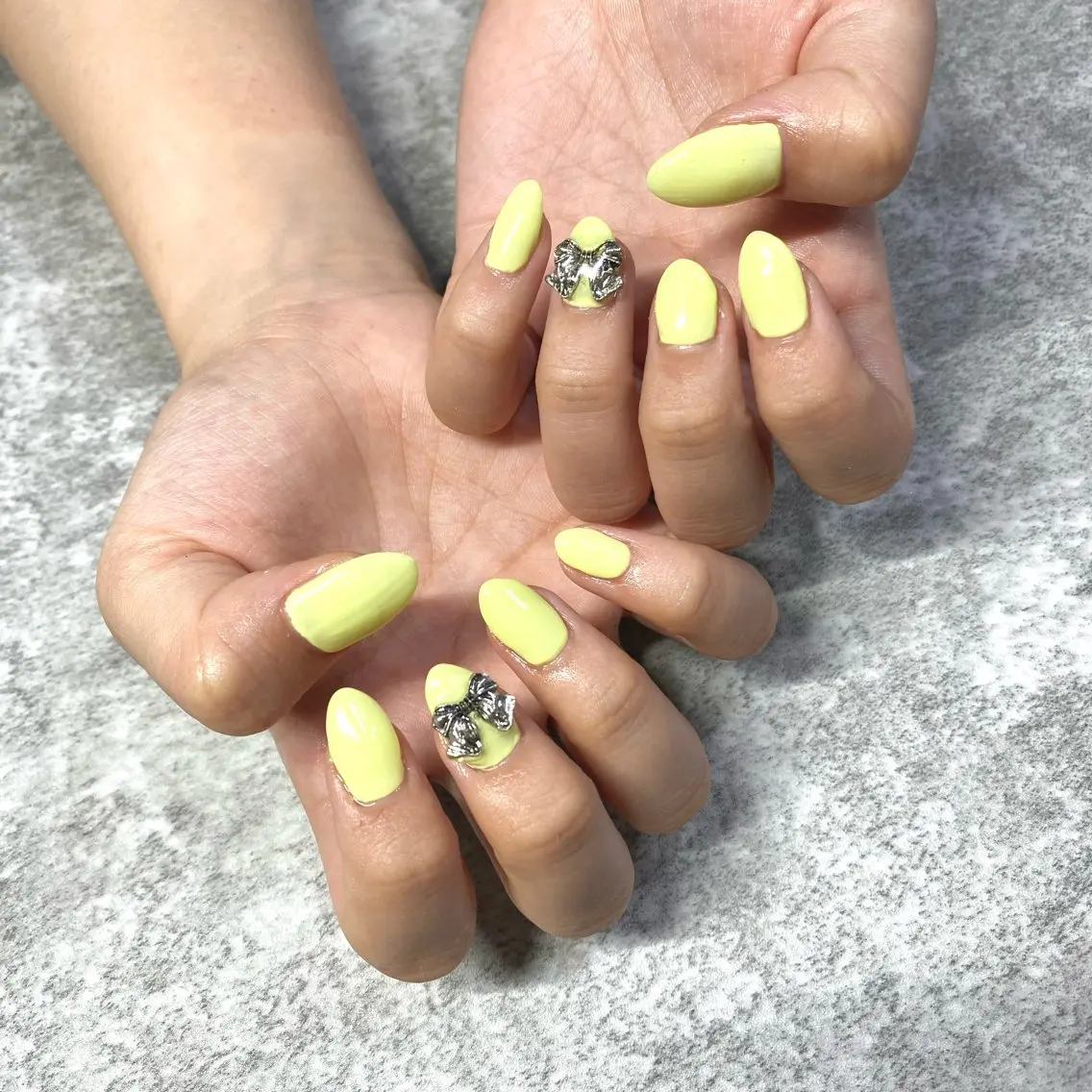 ネイル パステルネイル 黄色 ハンドネイル ★Rinail... .のネイルデザイン