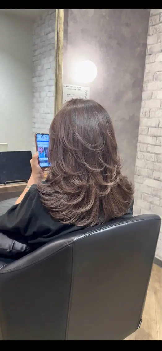 セミロング 阪急箕面徒歩1分 labimani千葉のヘアスタイル