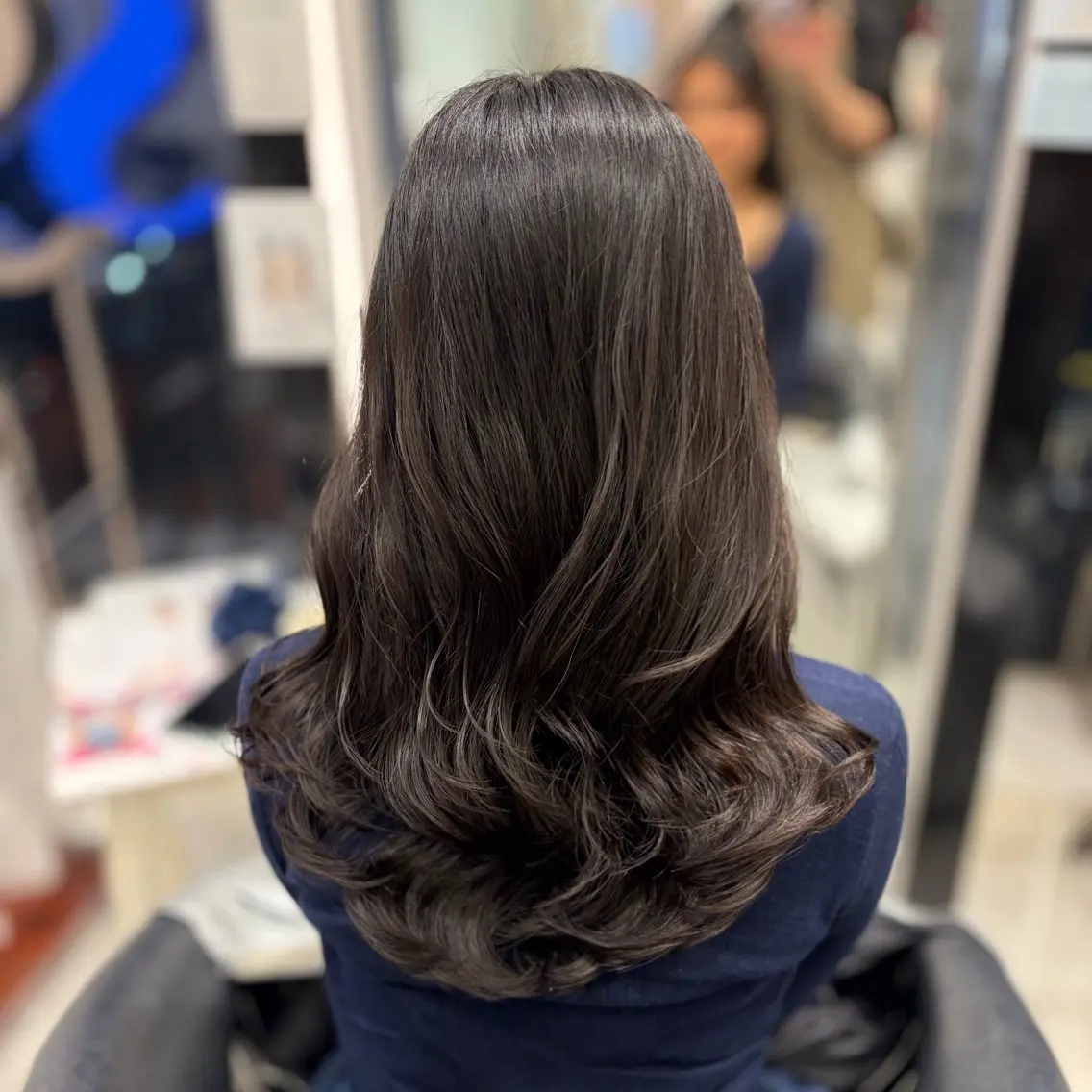 ロング パーマ 韓国風ヘア ロング デジタルパーマ カット パーマ 🌸銀座No.1パー マ🌸いでいあやのヘアスタイル