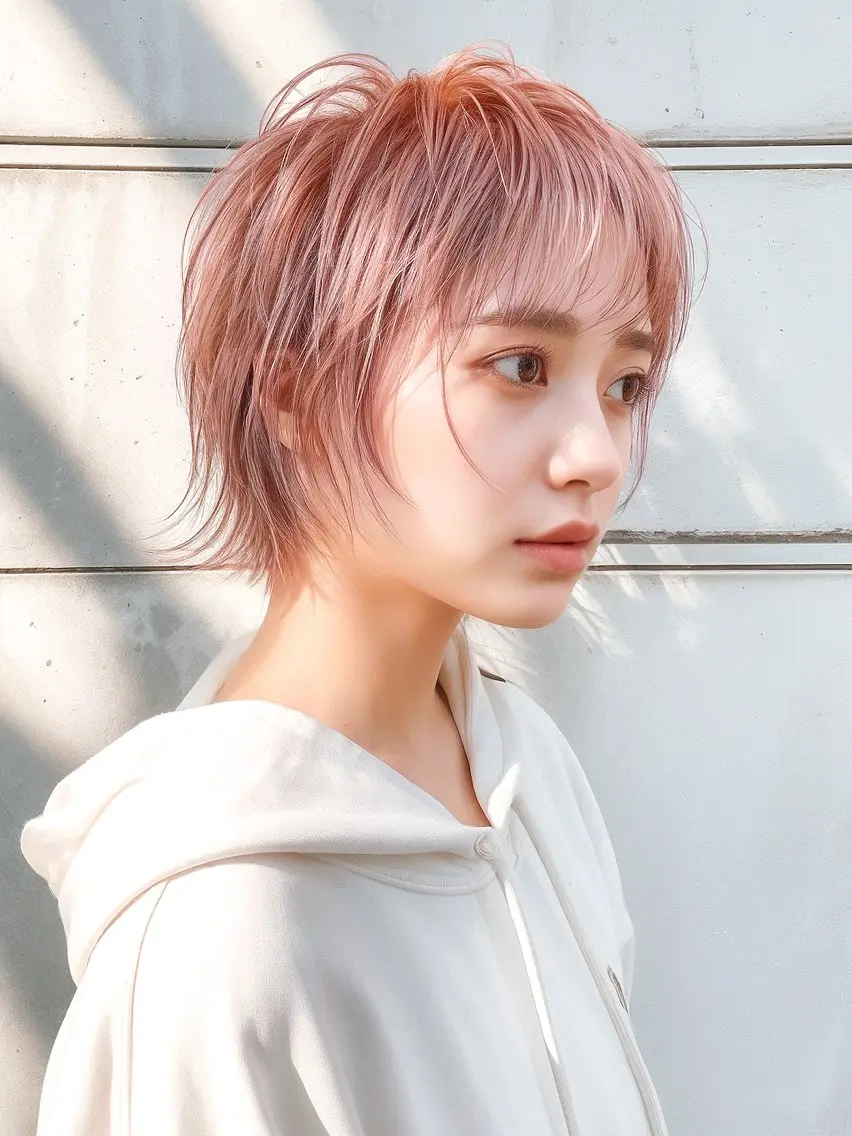 ショート カラー 🌈派手髪ハイトーン 🌈鈴木亮太🌈のヘアスタイル