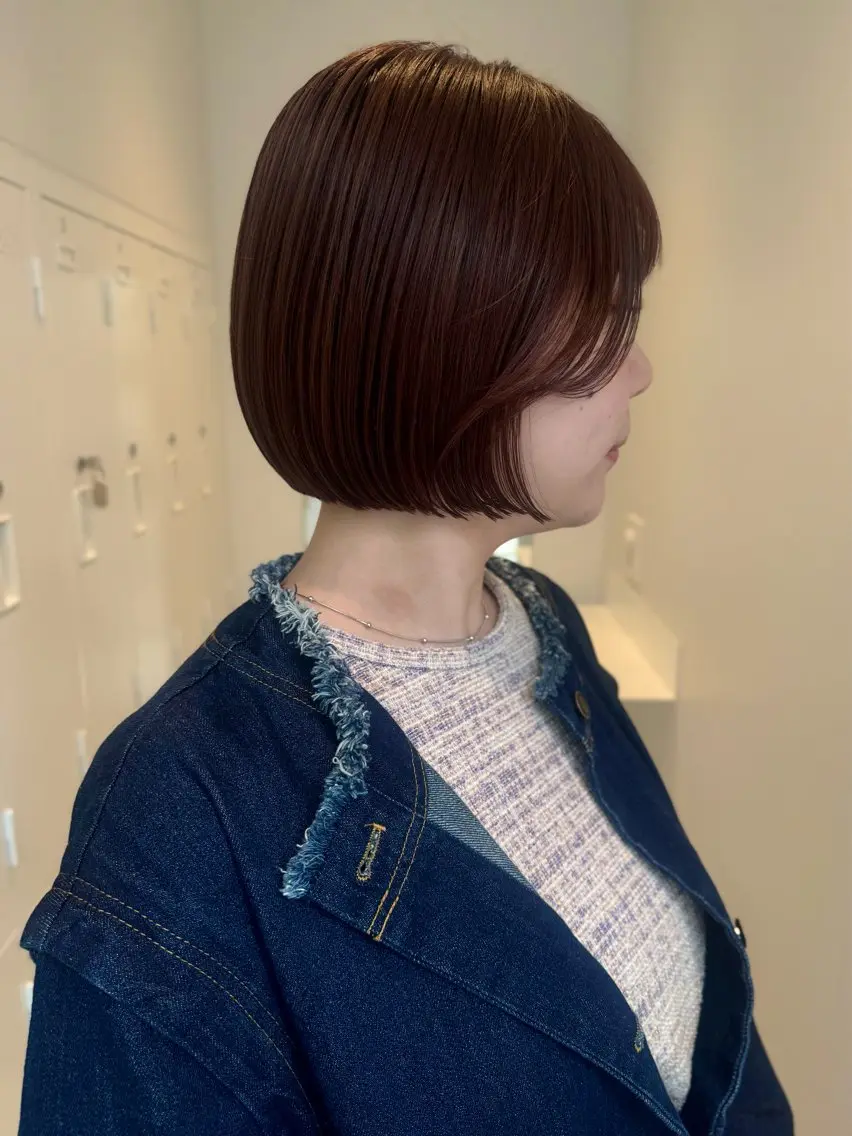 ショート カット ヘアカラー 似合わせボブ/ 大人ボブ🩵しおのヘアスタイル