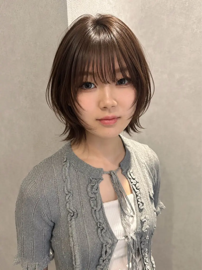 ショート カラー カット ヘアカラー トリートメント レイヤー/ハッシュ 三好悠生のヘアスタイル