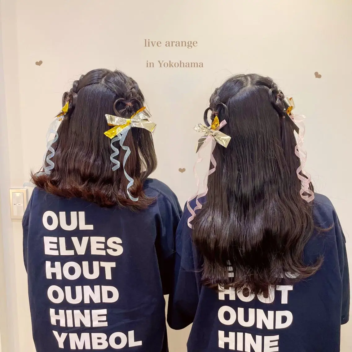 セミロング ヘアアレンジ シールエクステ横浜 🐏☁️miminaのヘアスタイル