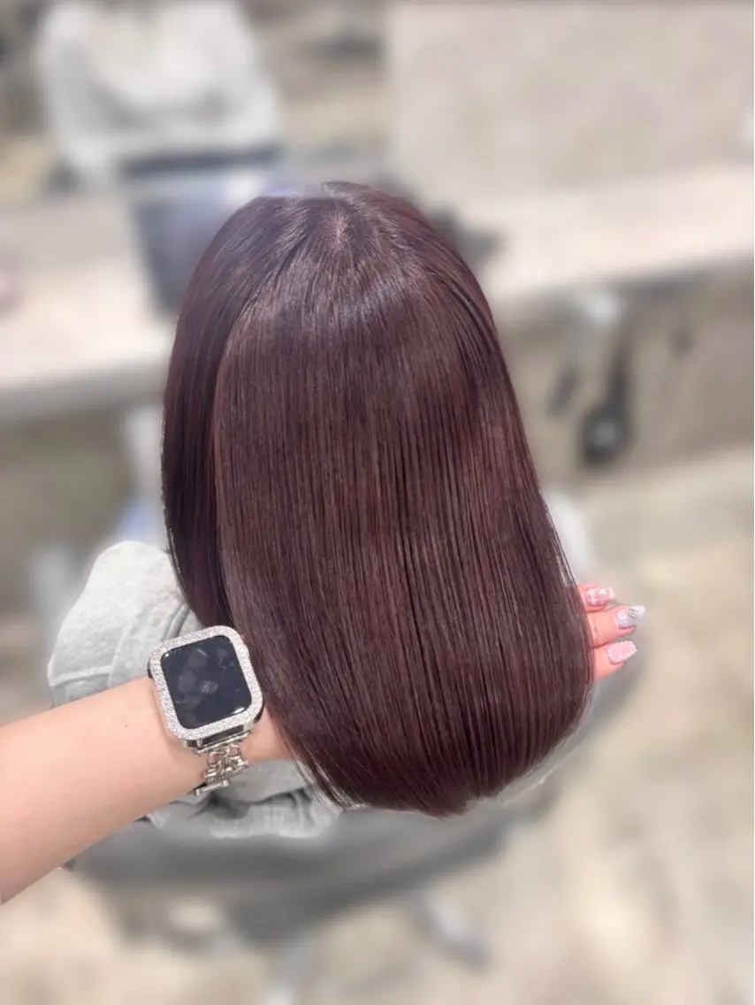 ミディアム カラー ピンクカラー ヘアカラー より♡新宿♡ モデル募集中🪽のヘアスタイル