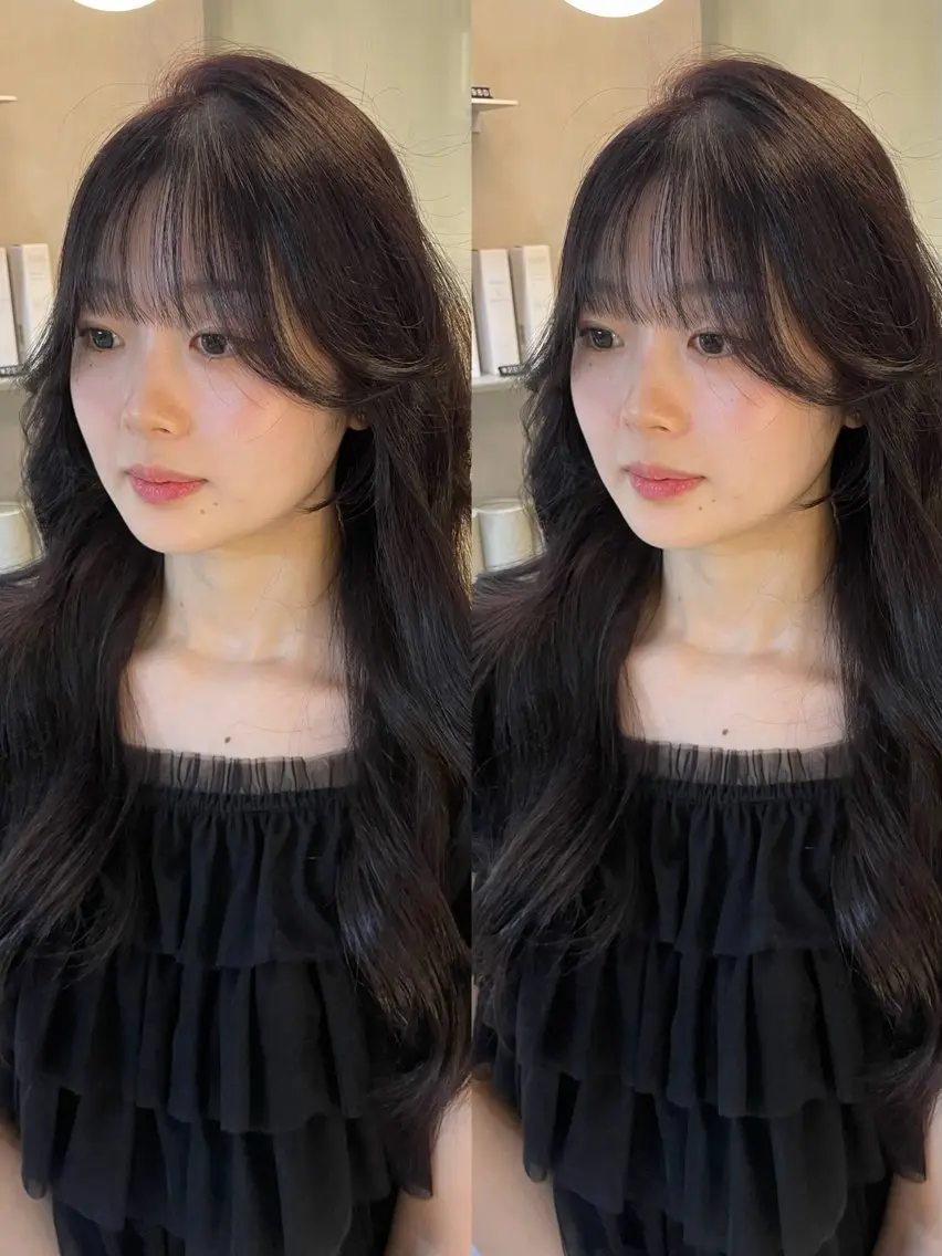 ロング カラー RAIRA 福岡韓国ヘア‧₊˚✧のヘアスタイル