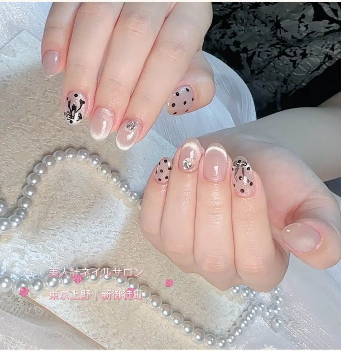 ネイル ドット シンプルネイル ハンドネイル 中山 美月のネイルデザイン