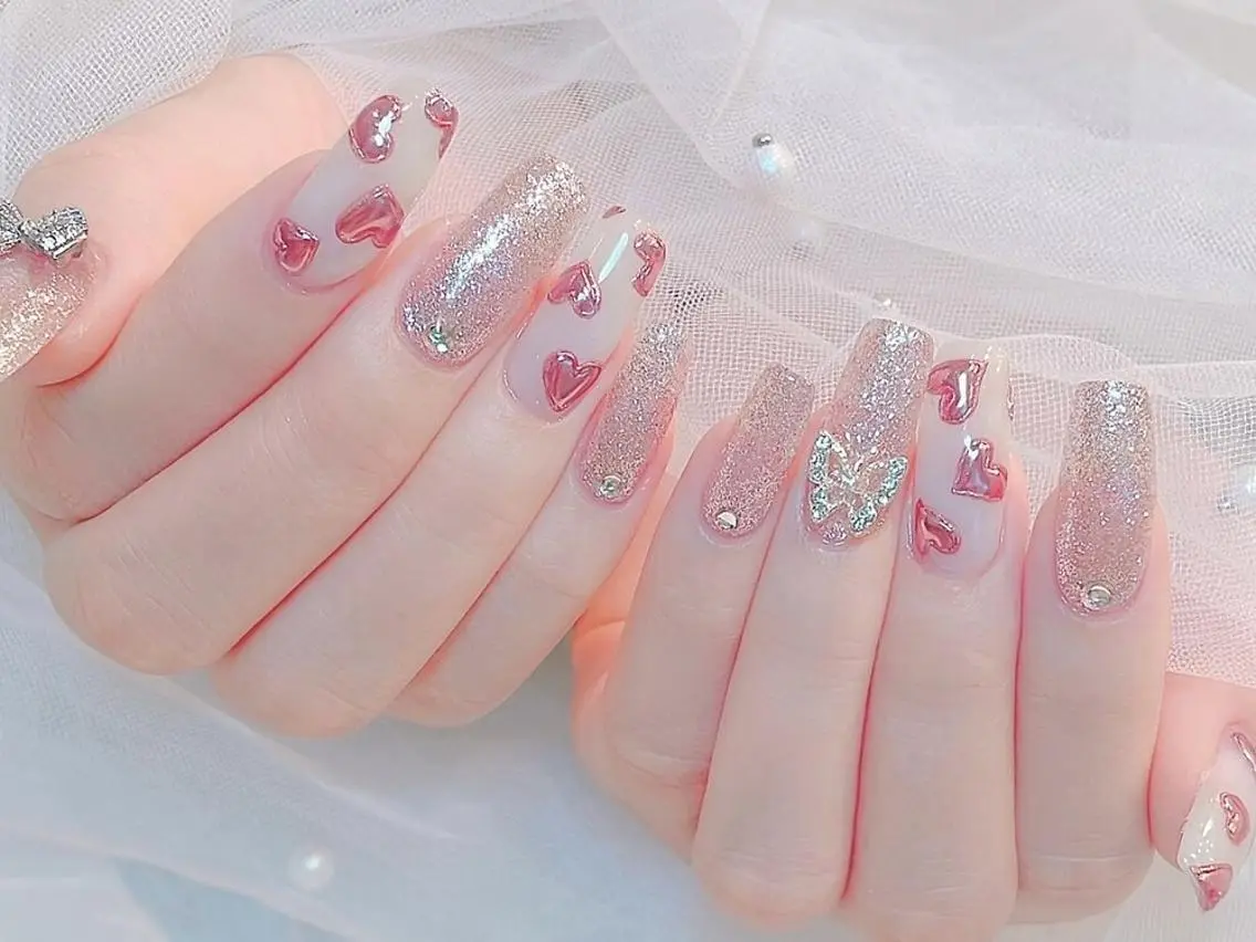 🌸画像持込OK 💅🏻持ち込みデザイン120分やり放題(時間内デザイン8本orパーツOK)🌸の写真