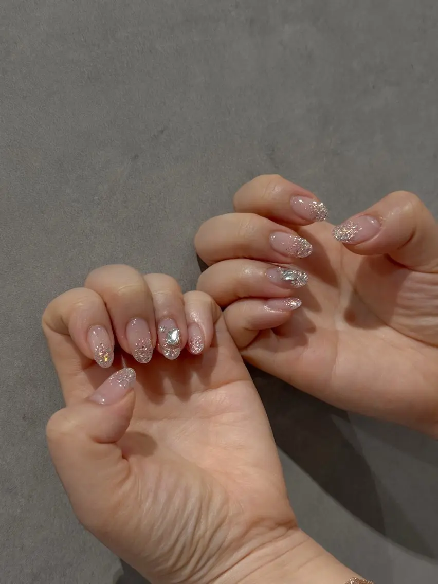 ネイル ラメ(グリッター) ハンドネイル RKM  nail KUMIのネイルデザイン