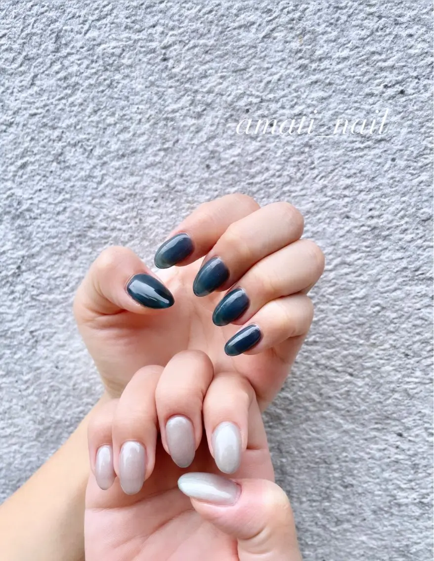 ネイル フットネイル ジェルネイル マグネットネイル ミラーネイル ニュアンスネイル ハンドネイル amati_nail TAKAKOのネイルデザイン