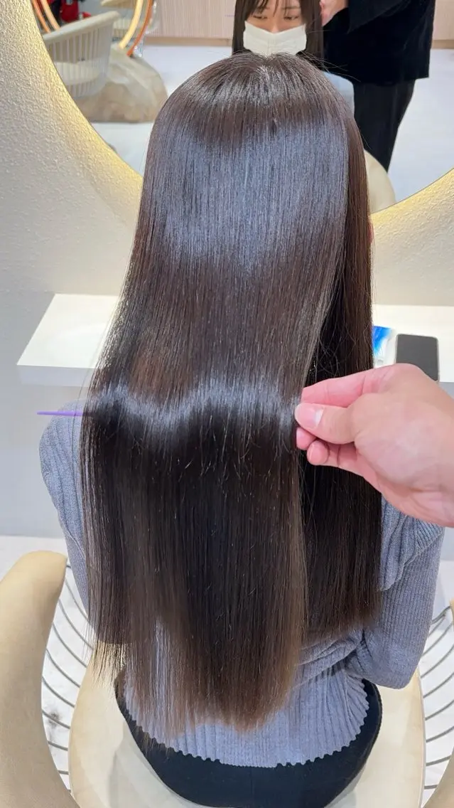 ロング カラー カット ヘアカラー 縮毛矯正 美髪縮毛矯正✨🫧 レイヤー川村利幸のヘアスタイル