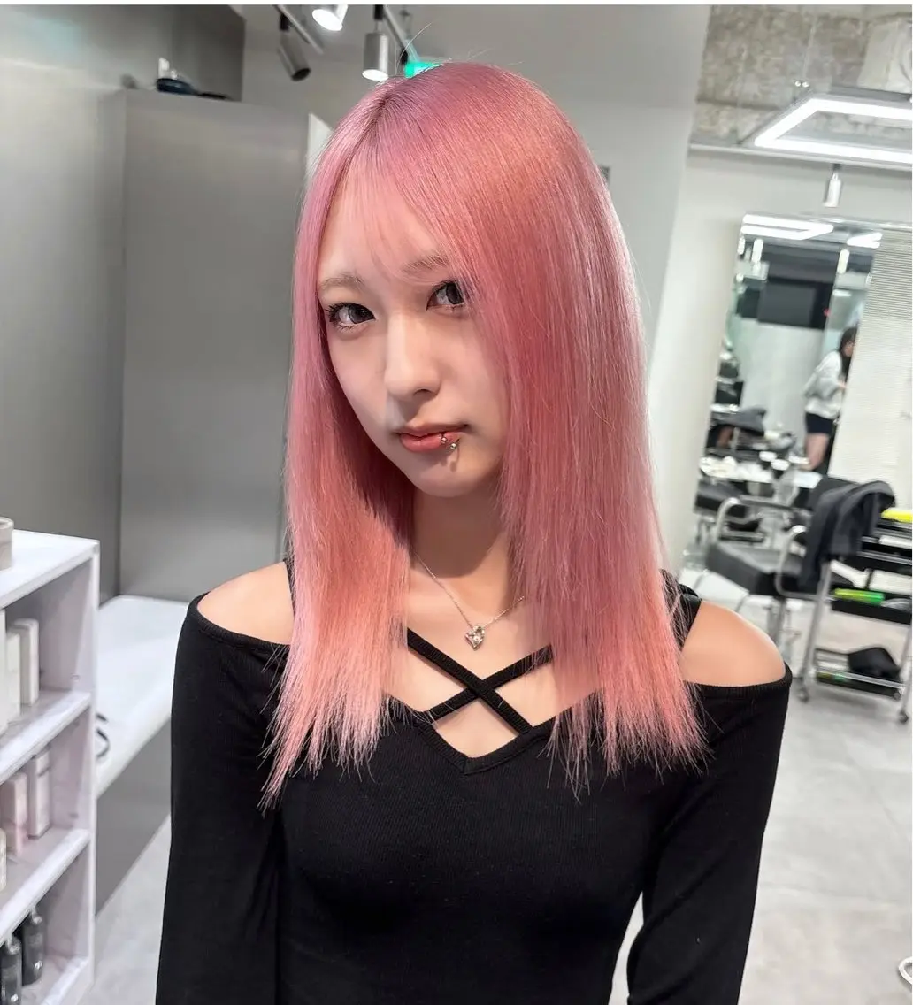 【プリンが目立つならこれ!】リタッチブリーチ✖️ケアカラー🤍🎀の写真