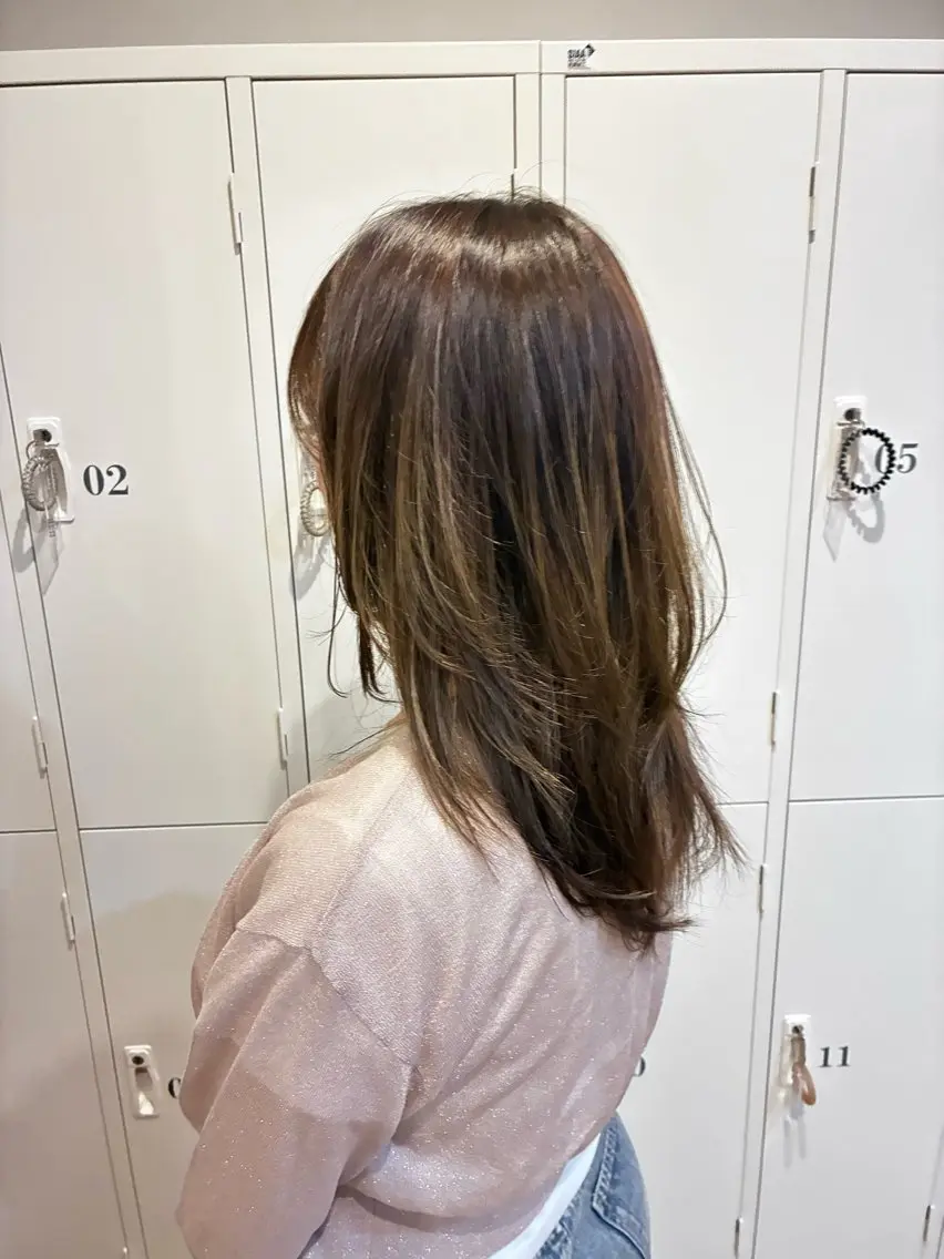 ロング 長澤 太陽のヘアスタイル